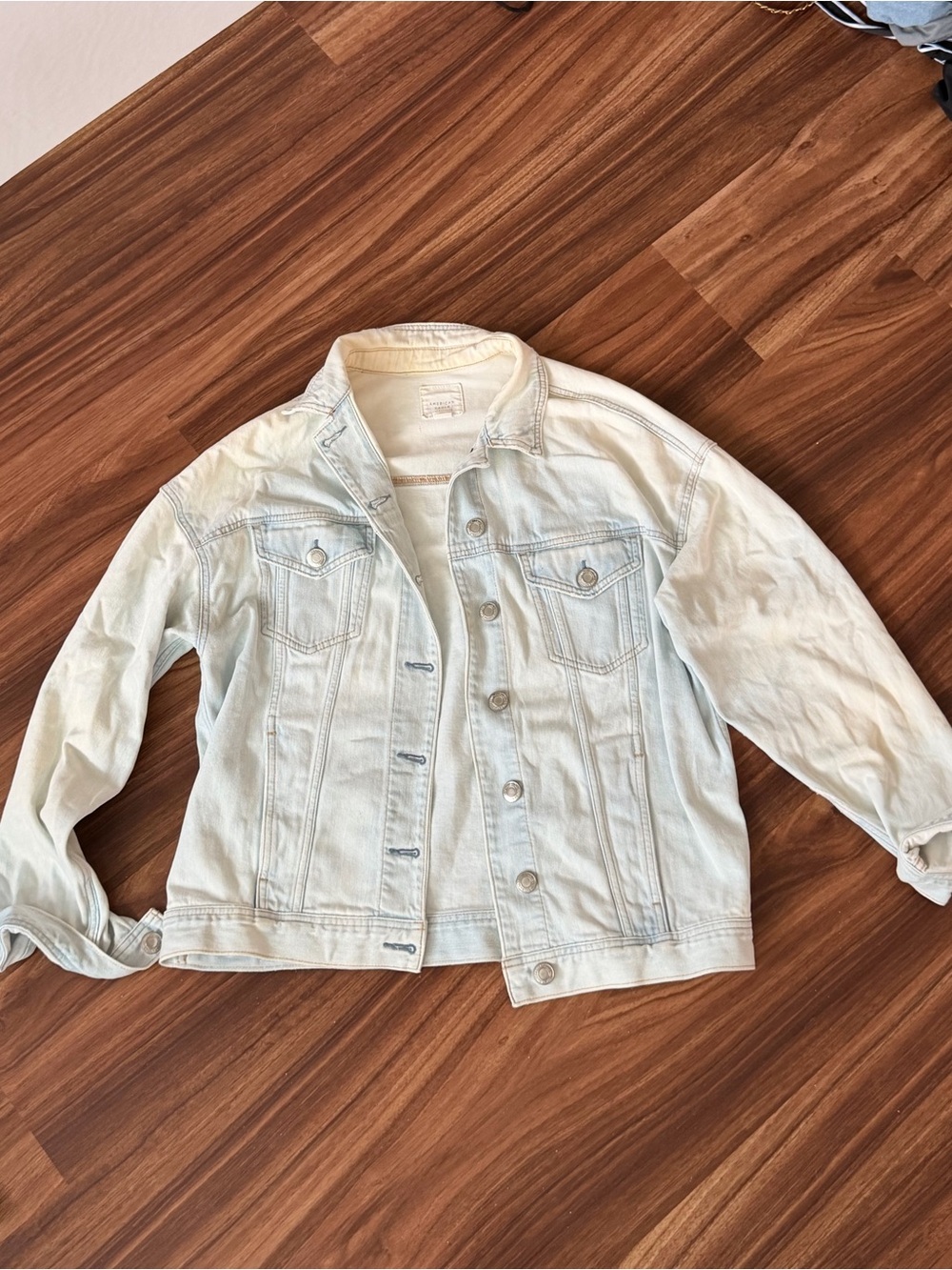 American Eagle Light Wash Denim Jacket - size Med
